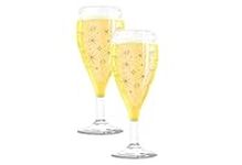 Set of 2 Bubbly Champagne Glass Jum