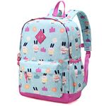 Toddler Kids Backpack,VASCHY Lightweight Water Resistant Daycare Preschool Backpack Schoolbag for Little Girls w Chest Strap Bunnies