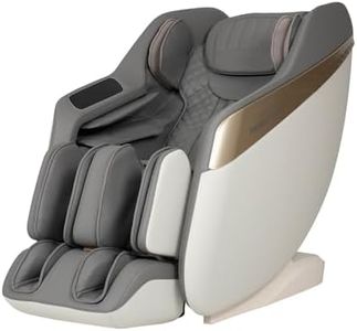 Amzyes 4D Massage Chair Full Body, 20 Modes Zero Gravity Massage Chair with 53.15 Inches SL Track, Foot Massage, Neck and Shoulder Massage, Shiatsu, Bluetooth Speaker, Home, Grey