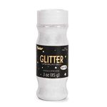 Darice, 3 Ounce, Fine Glitter in a Jar, White