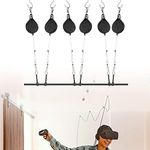 Geekria VR Cable Management Compatible with Meta Q2/Q3/QPro/PSVR 2/HTC Vive/Vive Pro/HP Reverb G2/PSVR VR Accessories, Drill Free Retractable Virtual Reality Pulley System 6 Packs