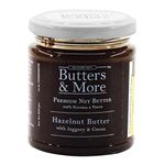 Butters & More Vegan Hazelnut Butter With Dark Cocoa & Palm Jaggery (200G). Healthy Chocolate Spread.