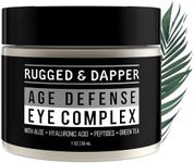 RUGGED & DAPPER Premium Men's Eye Cream | Age Defense for Dark Circles, Wrinkles & Puffy Eyes | Unscented | Hyaluronic Acid, Aloe + Argan Oil