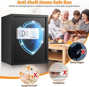 Mejasg 52L Large Fireproof Safe – Secure Home Storage Box
