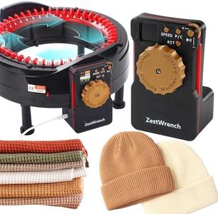 [2025 Upgrade] ZestWrench Electric Knitting Machine Adapter for addi Express King Size Knitting Machine 46 Needles,addi Knitting Machine Automatic Accessories，LCD Panel & Row Counter