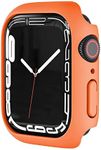 Compatible for Apple iWatch Case 38mm 40mm 42mm 44mm 41mm 45mm Bumper Cover, Hard PC Protective Frame for iWatch Series 7/6/5/4/3/2/1/SE - 40mm Orange