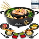 TomYang Hot Pot Premium – incl. Premium accessory, Swiss coating and more than 100 Recipe Videos. The Original Thai Grill & Hot Pot, Electric Thai BBQ Multi Cooker. Hotpot chinese pot