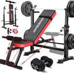 OPPSDECOR 600lbs 6 in 1 Weight Benc