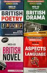 British Poetry (MEG-01), British Drama (MEG-02), British Novel (MEG-03), Aspects of Language (MEG-04) : Set Of 4 Books