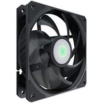 Cooler Master SickleFlow 120 All-Black Square Frame Fan with Air Balance Curve Blade Design, Sealed Bearing, PWM Control for Computer Case & Liquid Radiator