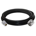 TUOLNK N Male to N Female Low Loss RF Coaxial Cable RG58 Extension Cable for WiFi/Router/ 3G/ 4G/ LTE Antenna N Type Cable Male to Female 16.4ft(5M)