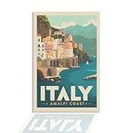 Vintage Travel Italy Amalfi Coast P