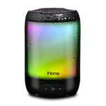 iHome SOUNDBOOST Glow Pro Waterproof Color Changing Rechargeable Bluetooth Speaker with Mega Battery