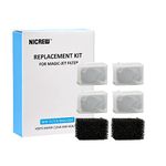 NICREW Replace Cartridge for Fish Tank Filter 150L/H & 200L/H, Aquarium Filter Foam and Active Carbon