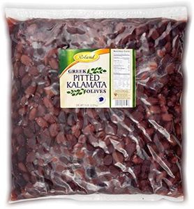 Roland Foods Whole Pitted Kalamata Olives from Greece, Bulk Size, 5 Lbs
