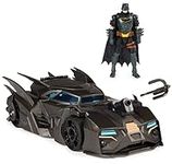DC Comics, Crusader Batmobile Playset with Exclusive 4-inch Batman Figure, 3 Super-Villain Paper Figures, Kids Toys for Boys and Girls Ages 4+