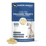 Barker and Barker Grain Free Dog Training Treats ❘ 925 Tasty & Healthy Small Arctic Fish Treat Pack | Low Calorie, High in Protein | No Artificials - 100% Human-Grade for Puppies & Small Breed Dogs