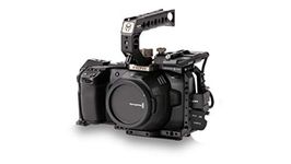 Tiltaing Camera Cage for BMPCC 4K/6K Basic Kit | Black | Compatible with Blackmagic Pocket Cinema Cameras | Top Handle, SSD Drive Holder, USB-C Cable, HDMI Adapter Included | TA-T01-B
