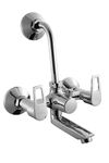 Hindware Italian Collection Aspiro Range F570020CP Wall Mixer with L-bend | Provision for Overhead Shower | Made of Brass | Mirror-Like Finish