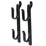 Killer's Instinct Outdoors 2 Pack Truck Gun Rack Fishing Rod Holder for Truck Black Metal 18500 Gun Bow & Tool Rack for Autos & Trucks Adjustable 22.8 cm to 35.8 cm Truck Bow Rack