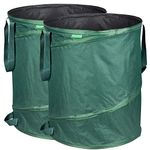 GardenMate pack of 2 x 160L pop-up garden waste bags made of 600D Oxford Polyester (H68 cm, D55 cm)