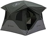 Gazelle T3X GT301GR 3 Person Pop Up Lightweight Portable 3 Season Camping Hub Tent with Easy Setup, Storage Pockets, and Gear Loft, Alpine Green