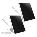 2 Pack Solar Panel Charger for Arlo Pro (not for arlo pro 2) Arlo GO, Arlo Essential 2K 2nd, Arlo Essential Spotlight, Spotlight XL, Ring Spotlight Cam, Spotlight Plus/Pro/Doorbell 1st 2nd Camera 10FT