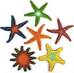 Novelty Place 6 Pcs Diving Starfish Pool Toys for Kids - Colorful Simulated Star Fish Sea Animals Underwater Dive Throw Toy Set - Perfect for Summer Beach Games, Pool Parties and Dive Training