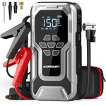 Acmount 7000A Jump Starter with Air Compressor, Car Battery Jump Starter (All Gas/10.0L Diesel), 150PSI Tire Inflator, 12V Jumper Pack with LED Display & Jumper Cables, Portable Air Pump