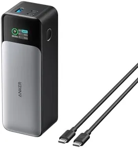 Anker 737 Power Bank, 24,000mAh 3-Port Laptop Portable Charger with 140W Output, Smart Digital Display, Compatible with iPhone 16/15/14/13 Series, Vision Pro, Samsung, MacBook, Dell, AirPods, and More