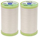 2-Pack Bundle Coats & Clark Dual Duty Plus Hand Quilting Thread 325yds Natural s960-8010