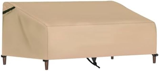 NEVERLAND Outdoor Couch Cover Waterproof - 420D Patio Outdoor Sofa Loveseat Furniture Cover with Air Vent and Handles Fits up to 79"W×38"D×35"H Golden