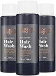 Scotch Porter Hydrating Hair Wash for Men | Gentle Shampoo Promotes Softness, Shine & Scalp Health | Non-Toxic Ingredients, Free of Parabens, Sulfates & Silicones | Vegan | 13oz - 3 Pack