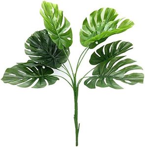 CATTREE Fake Plants, 28" Tall Faux Tropical Palm Tree Houseplants, Artificial Monstera Plant Trees for Home Decor Indoor Outdoor Garden Office House Living Room Wedding Greenery Decorations