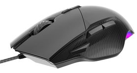 Archer Tech Lab Recurve 300 Wired Gaming Mouse,12000 Dpi with 1000Hz Polling Rate 8 Buttons, Support, 6 Mode RGB, Sunplus Sensor, 10 Mn+ Clicks Huyu Switches, Compatible with Pc/Mac - Black