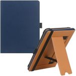 Universal Case for 6",6.8" E-Reader, Compatible with Paperwhite/Sony/kobo/Pocketbook/Nook/tolino 6-6.8inch ebook Reader,Premium PU Leather Cover with Hand Strap and Foldable Stand,Navy Blue