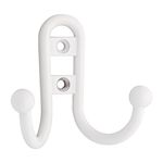 Brainerd B46115J-W-C Double Robe Hook with Ball End