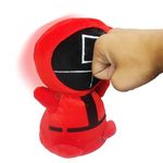 VGRASSP Electric Plush Stress Relief Hit Me Boxing Desk Toy - Anger Management, Antistress, Screaming Sound, Stuffed Punch Me Doll for Kids and Children - Funny Gift for Friends