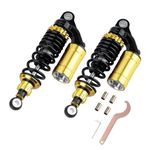 Universal 280mm Motorcycle Shock Absorbers Rear Suspension 2PCS 11 inch Compatible with Gokart Honda ATV CB Yamaha Gokart(Black)