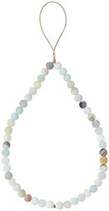 OAIITE Semi-Precious Gem Stones Beaded Phone Charm Cell Phone Lanyard Wrist Strap Handmade Natural Gemstone Phone Chain string, Agate, Agate