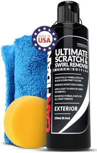Carfidant Black Scratch and Swirl Remover - Car Scratch Remover for Vehicles Paint - Polishing Compound for Cars with Pad - Cutting Compound Paint Restorer