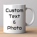 Custom Coffee Mug Cup,Tasse Personnalisée,Personalized Coffee Mugs Cups with Picture Photo Names Text Ceramic Coffee Mug Cups,Customized Coffee Mug Cups 11 Oz Tea Cup for Women Men Photo Gifts…