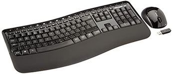 Microsoft Wireless Comfort Desktop 5050 UK QWERTY Keyboard, Black