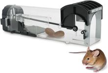 BIGGKIDDO Rat Trap Cage for House Garden Kitchen, 32 cm Humane Mouse Trap Cage, Reusable Enlarged Smart Rat Catcher and Rodent Trap for Mice, Pets, Rodents.