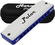 Harmo Polar Diatonic Harmonica Key of Low F, Paddy Richter Tuning - Specialized for Irish, Bluegrass, Celtic and Folk Music, Mouth Organ With Case, Harmonica for Kids, Adults & Professionals