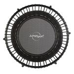 JumpSport 220 Fitness Rebounder Mini Trampoline for Home Cardio Fitness, Black