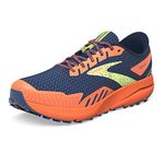 Brooks Men's Divide 4 Sneaker, Navy Firecracker Sharp Green, 11 UK