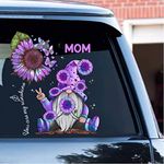 Beette Hologram Sunflower Grandma - Mom Gnome, You Are My Sunshine Personalized Decal