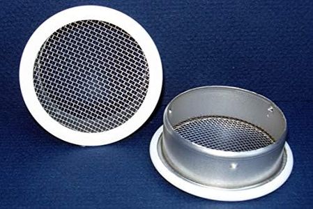 3" Round Open Screen Vent - White - Package of 4