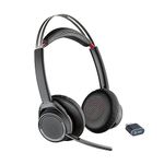 Poly Voyager Focus UC Wireless Headset for Computer (Plantronics) - Active Noise Canceling (ANC) - Connect PC/Mac/Mobile via Bluetooth - Works w/Teams (Certified), Zoom, & More - Amazon Exclusive